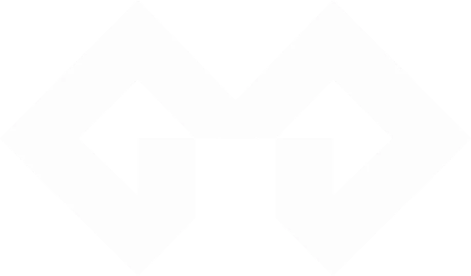 Maker of Games logo: an M made of two hands on controllers