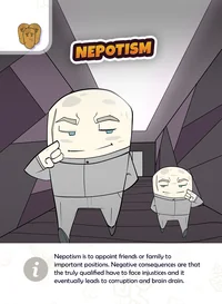 Event card: Nepotism